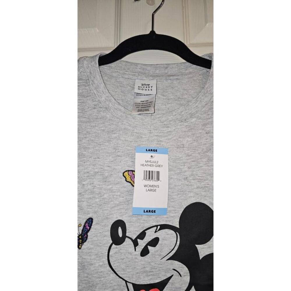 Disney  Mickey Mouse T-Shirt Women's Sz Large Embroidered NWT - Picture 8 of 12